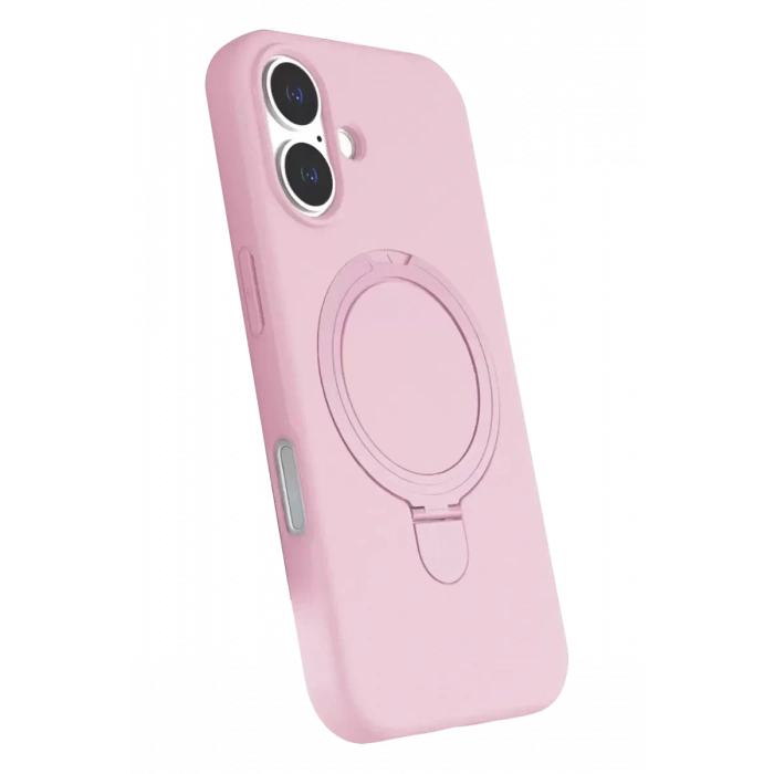 USLUCAN ALIŞVERİŞ Apple iPhone 16 Regal Magsafe Standlı Kapak - Açık Pembe
