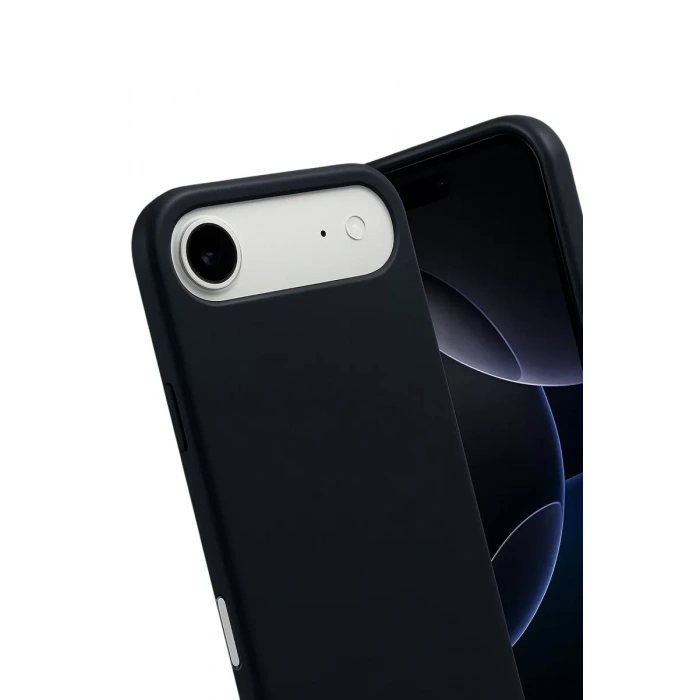 USLUCAN ALIŞVERİŞ Apple iPhone 17 Air Nano içi Kadife Silikon - Siyah