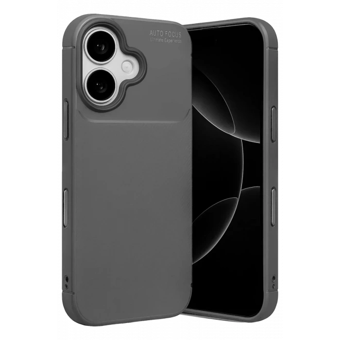 USLUCAN ALIŞVERİŞ Apple iPhone 17 Auto Focus Karbon Kapak - Gri