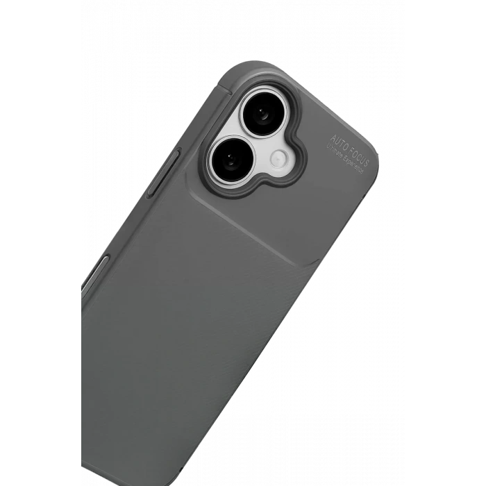 USLUCAN ALIŞVERİŞ Apple iPhone 17 Auto Focus Karbon Kapak - Gri