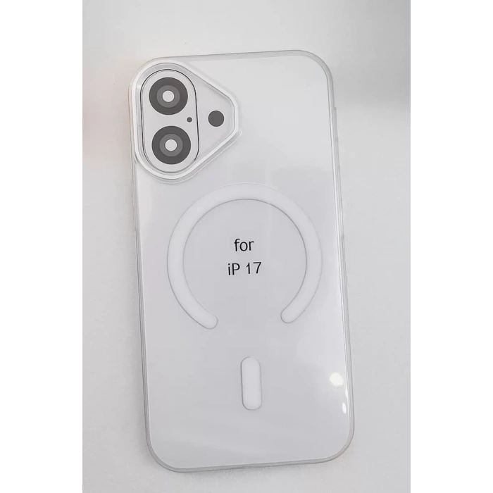 USLUCAN ALIŞVERİŞ Apple iPhone 17 PC Blank Magsafe Kapak - Şeffaf