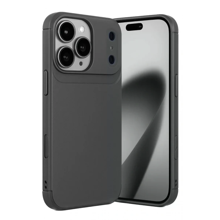 USLUCAN ALIŞVERİŞ Apple iPhone 17 Pro Max Auto Focus Karbon Kapak - Gri