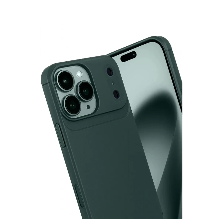 USLUCAN ALIŞVERİŞ Apple iPhone 17 Pro Max Auto Focus Karbon Kapak - Koyu Yeşil
