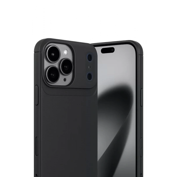 USLUCAN ALIŞVERİŞ Apple iPhone 17 Pro Max Auto Focus Karbon Kapak - Siyah