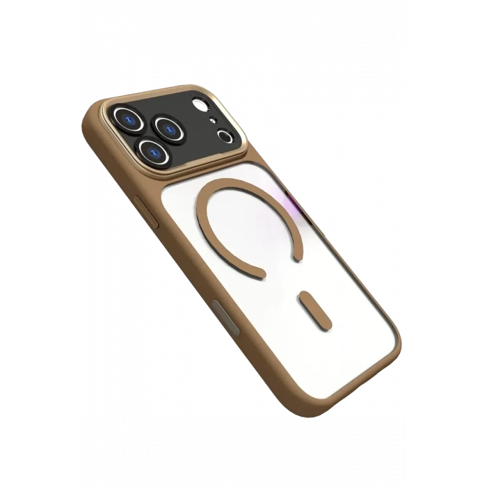USLUCAN ALIŞVERİŞ Apple iPhone 17 Pro Max Hazar Magsafe Kapak - Gold