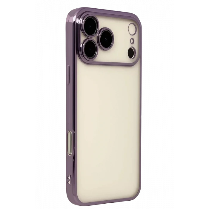 USLUCAN ALIŞVERİŞ Apple iPhone 17 Pro Max Lensli Silikon - Mor
