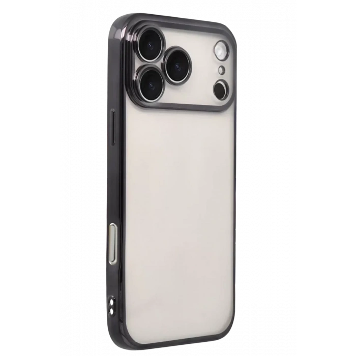 USLUCAN ALIŞVERİŞ Apple iPhone 17 Pro Max Lensli Silikon - Siyah