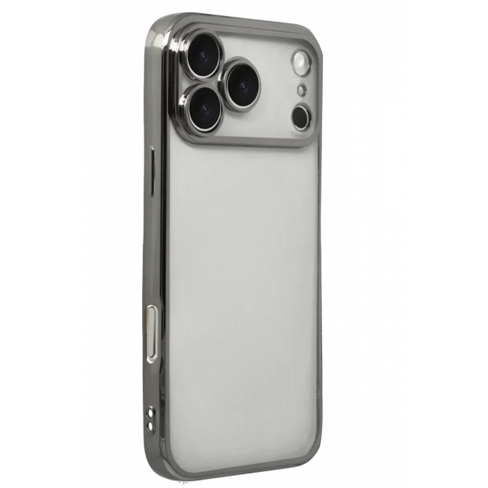 USLUCAN ALIŞVERİŞ Apple iPhone 17 Pro Max Lensli Silikon - Titan Gri