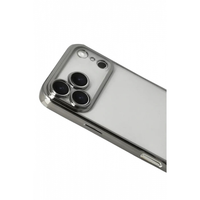 USLUCAN ALIŞVERİŞ Apple iPhone 17 Pro Max Lensli Silikon - Titan Gri