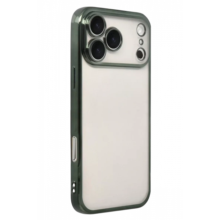 USLUCAN ALIŞVERİŞ Apple iPhone 17 Pro Max Lensli Silikon - Yeşil