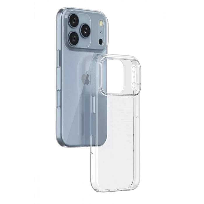 USLUCAN ALIŞVERİŞ Apple iPhone 17 Pro Max Lüx Şeffaf Silikon - Şeffaf