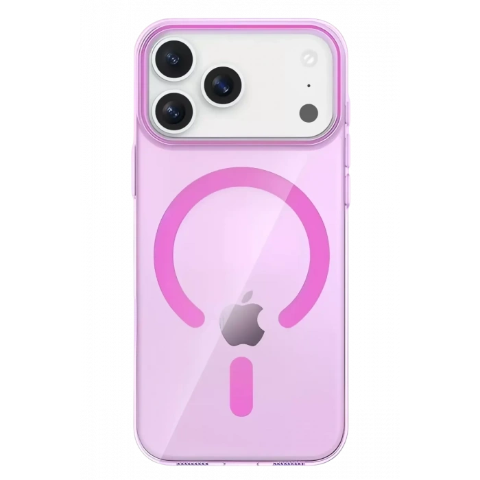 USLUCAN ALIŞVERİŞ Apple iPhone 17 Pro Max PC Blank Magsafe Kapak - Pembe