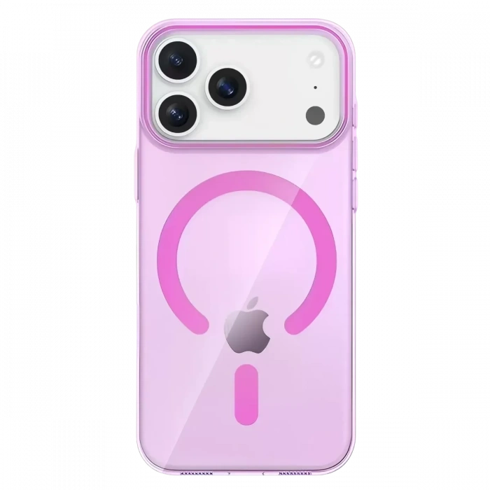 USLUCAN ALIŞVERİŞ Apple iPhone 17 Pro Max PC Blank Magsafe Kapak - Pembe