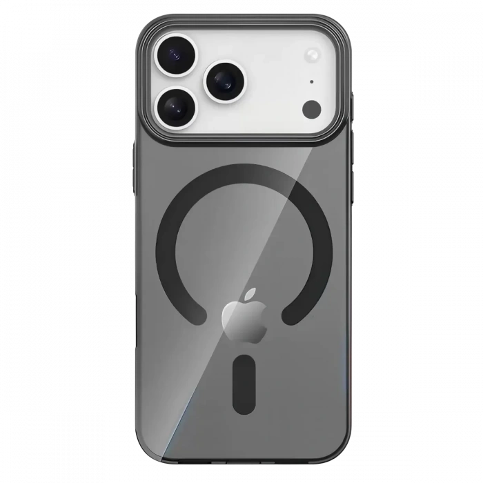 USLUCAN ALIŞVERİŞ Apple iPhone 17 Pro Max PC Blank Magsafe Kapak - Siyah