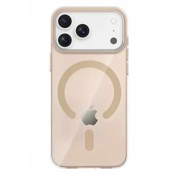 USLUCAN ALIŞVERİŞ Apple iPhone 17 Pro PC Blank Magsafe Kapak - Çöl Titanyum