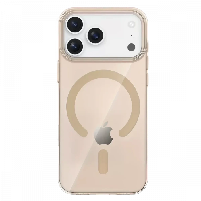 USLUCAN ALIŞVERİŞ Apple iPhone 17 Pro PC Blank Magsafe Kapak - Çöl Titanyum