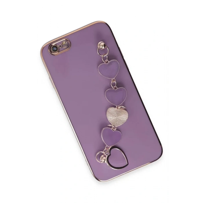 USLUCAN ALIŞVERİŞ Apple iPhone 6 Kılıf Esila Silikon - Mor