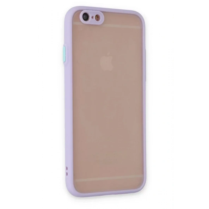 USLUCAN ALIŞVERİŞ Apple iPhone 6 Kılıf Montreal Silikon Kapak - Mor