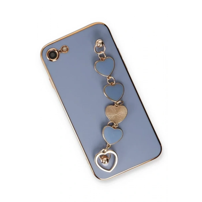 USLUCAN ALIŞVERİŞ Apple iPhone 7 Kılıf Esila Silikon - Gri