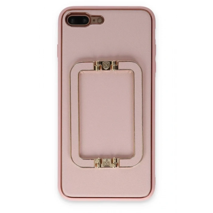 USLUCAN ALIŞVERİŞ Apple iPhone 7 Plus Kılıf Coco Elit Kapak - Pembe