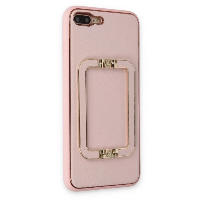 USLUCAN ALIŞVERİŞ Apple iPhone 7 Plus Kılıf Coco Elit Kapak - Pembe