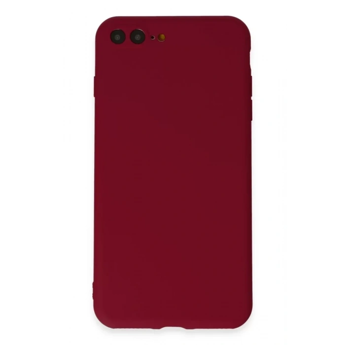 USLUCAN ALIŞVERİŞ Apple iPhone 7 Plus Kılıf First Silikon - Bordo