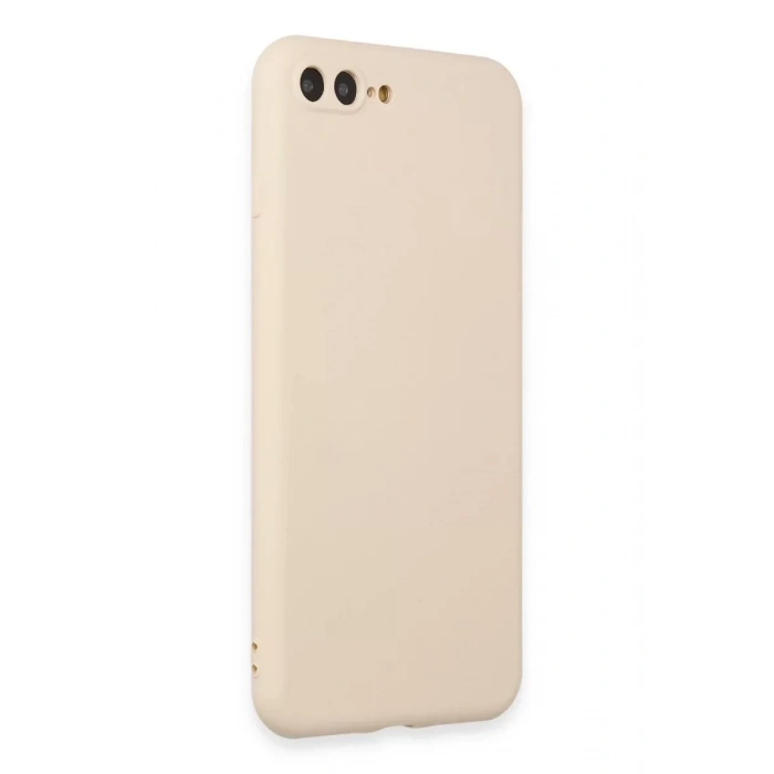 USLUCAN ALIŞVERİŞ Apple iPhone 7 Plus Kılıf First Silikon - Krem
