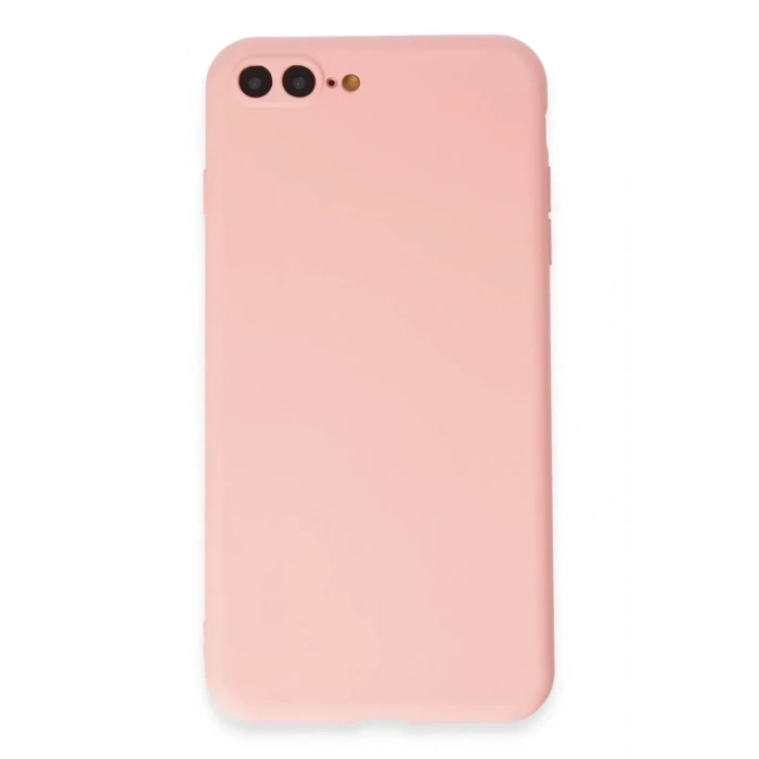 USLUCAN ALIŞVERİŞ Apple iPhone 7 Plus Kılıf First Silikon - Pudra
