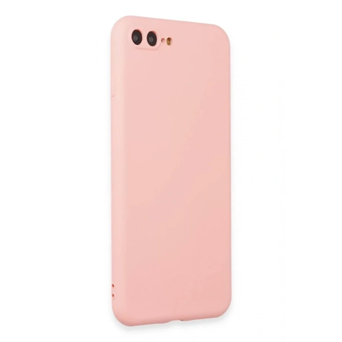 USLUCAN ALIŞVERİŞ Apple iPhone 7 Plus Kılıf First Silikon - Pudra