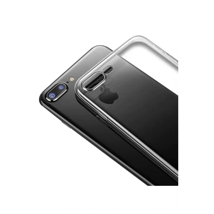 USLUCAN ALIŞVERİŞ Apple iPhone 8 Plus Kılıf Lüx Şeffaf Silikon