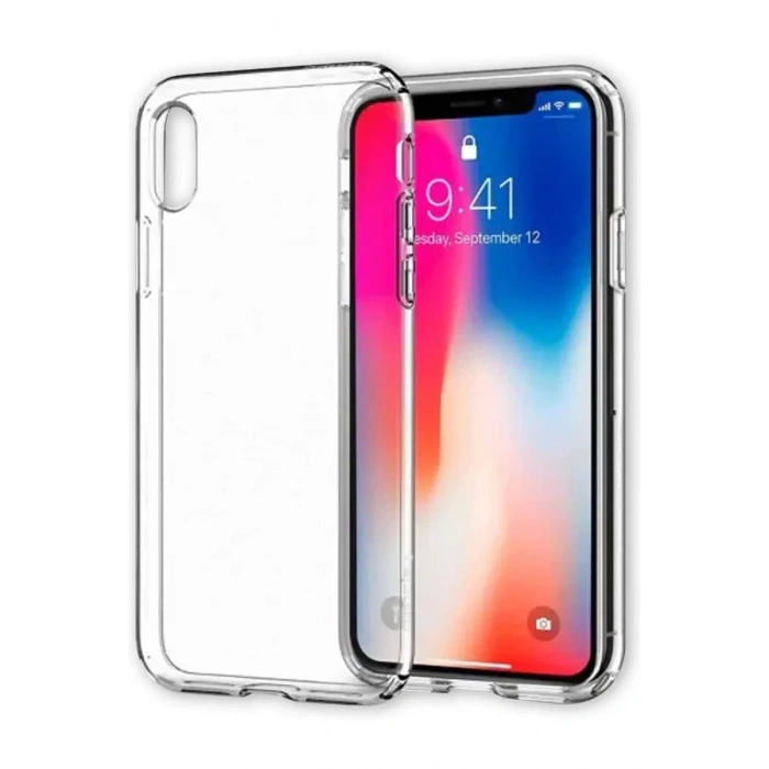 USLUCAN ALIŞVERİŞ Apple iPhone X Kılıf Lüx Şeffaf Silikon