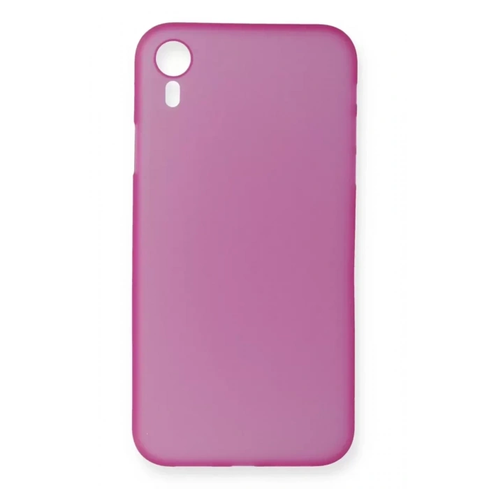 USLUCAN ALIŞVERİŞ Apple iPhone XR Kılıf PP Ultra İnce Kapak - Pembe