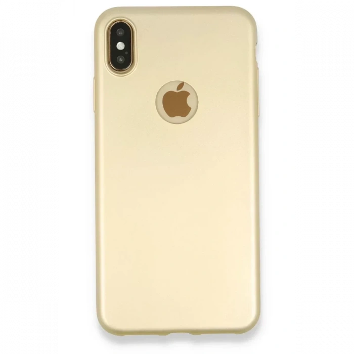 USLUCAN ALIŞVERİŞ Apple iPhone XS Max Kılıf First Silikon - Gold