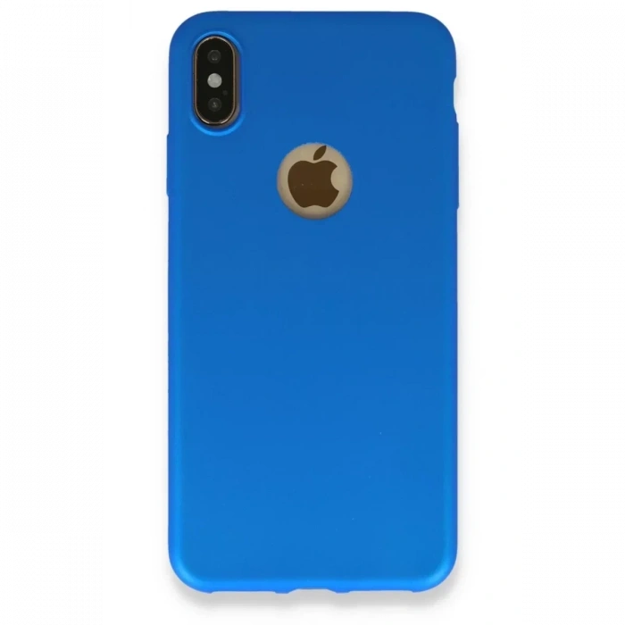 USLUCAN ALIŞVERİŞ Apple iPhone XS Max Kılıf First Silikon - Mavi