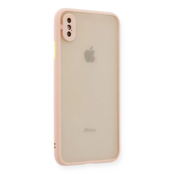 USLUCAN ALIŞVERİŞ Apple iPhone XS Max Kılıf Montreal Silikon Kapak - Pembe