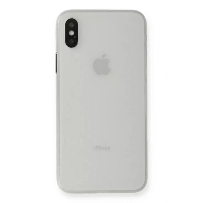USLUCAN ALIŞVERİŞ Apple iPhone XS Max Kılıf PP Ultra İnce Kapak - Beyaz