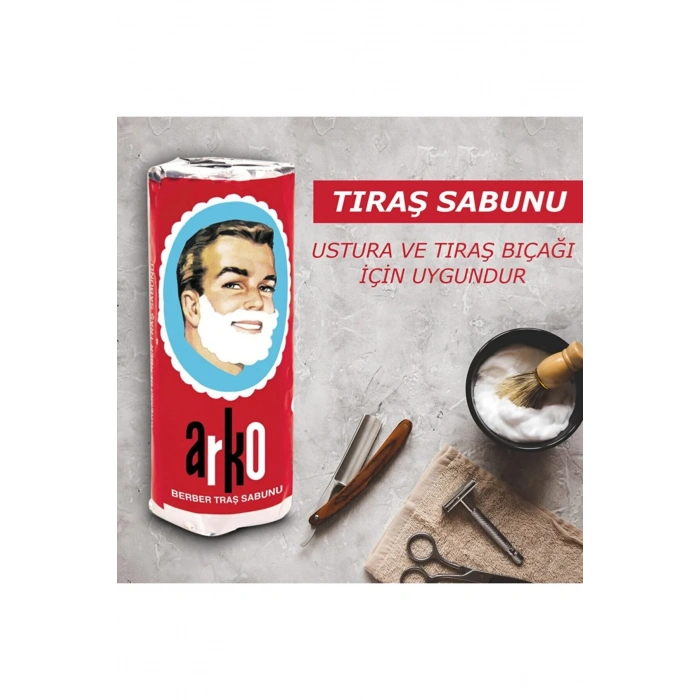 USLUCAN ALIŞVERİŞ Arko 12li Tıraş Sabunu 12X75 gr
