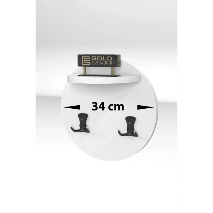 USLUCAN ALIŞVERİŞ Askılık Duvar Elbise Askılığı Portmanto Üstü Krem