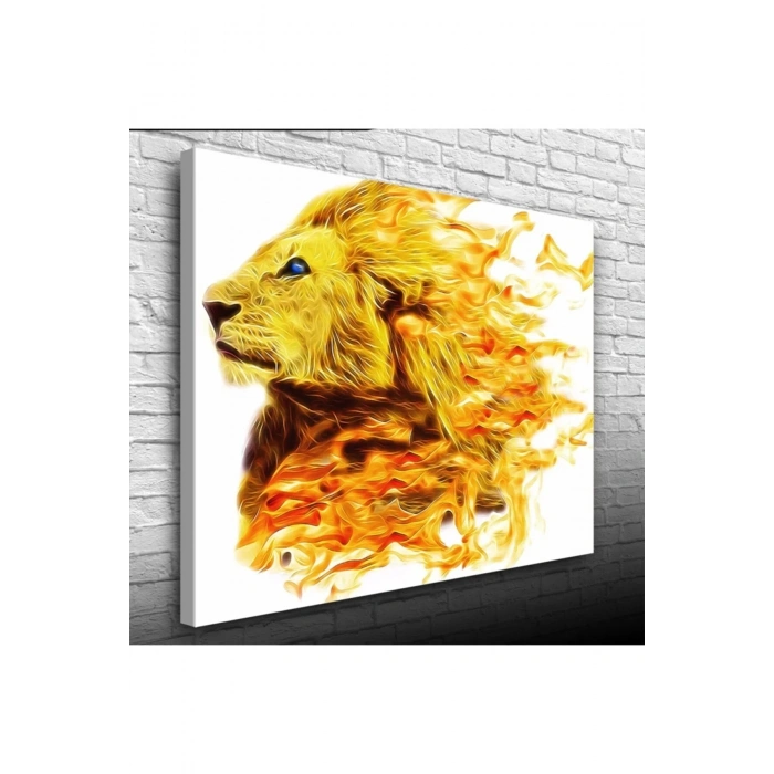 USLUCAN ALIŞVERİŞ Aslan Kral Canvas Tablo (50x70)