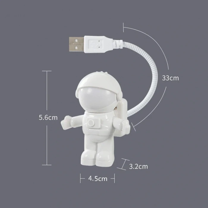 USLUCAN ALIŞVERİŞ Astronot USB Gece Lambası