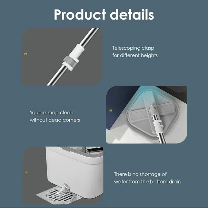 USLUCAN ALIŞVERİŞ Ayarlanabilir Temizlik Paspası Seti