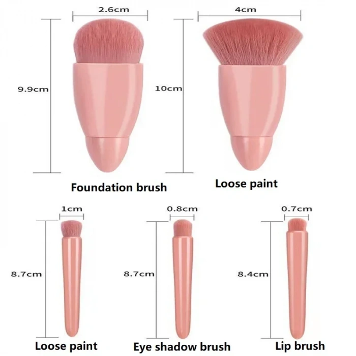 USLUCAN ALIŞVERİŞ Aynalı Makyaj Fırçası Seti