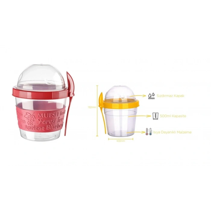 USLUCAN ALIŞVERİŞ Bebek Mama Saklama Kabı 500ML