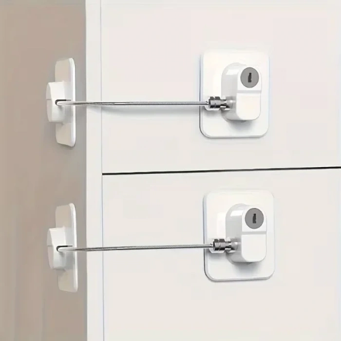 USLUCAN ALIŞVERİŞ Beyaz Plaka Halatlı Emniyet Kilidi