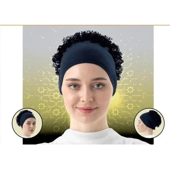 USLUCAN ALIŞVERİŞ Bone - Dikişli Fırfırlı Bone Bandana