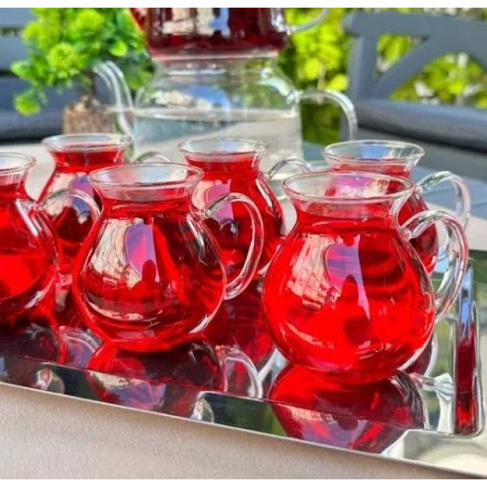 USLUCAN ALIŞVERİŞ Borosilikat Cam Bardak 6 Adet