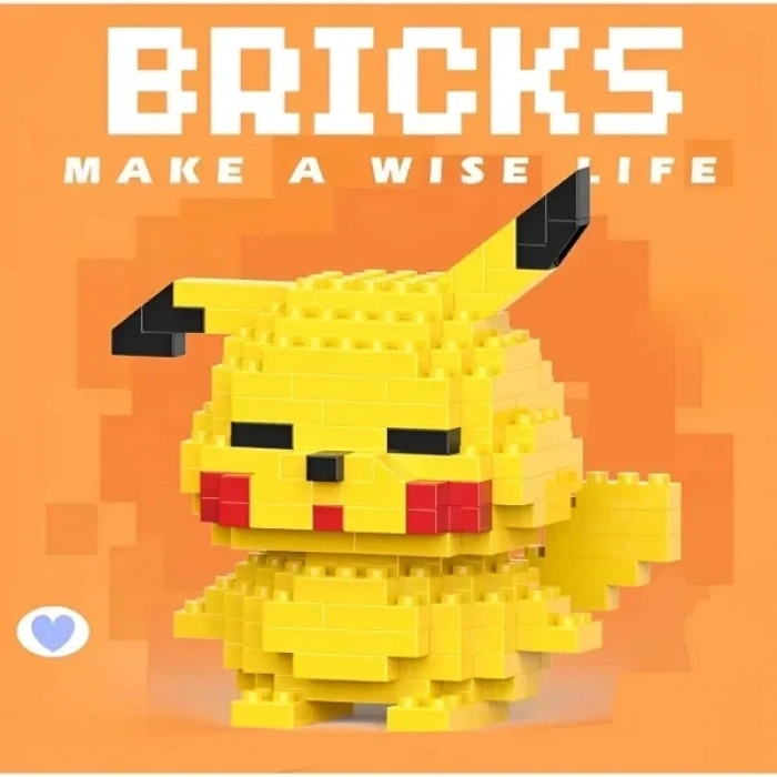 USLUCAN ALIŞVERİŞ Bricks Pikachu Mini Lego Figürü