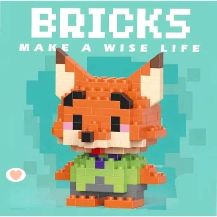 USLUCAN ALIŞVERİŞ Bricks Zootropolis Nick Wilde Mini Lego Figürü