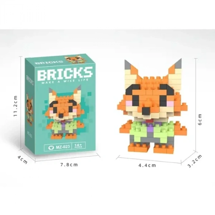 USLUCAN ALIŞVERİŞ Bricks Zootropolis Nick Wilde Mini Lego Figürü