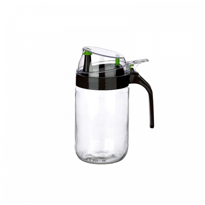 USLUCAN ALIŞVERİŞ Cam Yağdanlık - Kulplu Sirkelik Sosluk 660ML